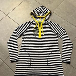 NWT Lauren Active Ralph Lauren  Navy White Tunic Style Top Shirt Size Small $89